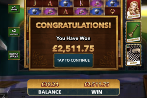 Cluedo megways 4186.25 x